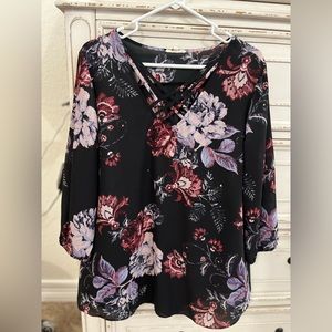 Maurices floral print blouse, size XL